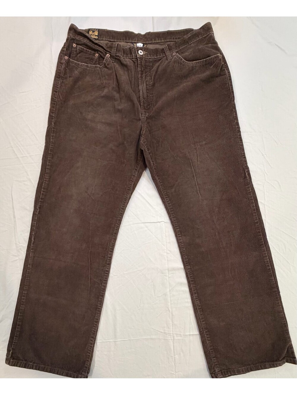 Lucky Brand Men’s 40x30 Brown Corduroy Pants Straight Leg 100% Cotton